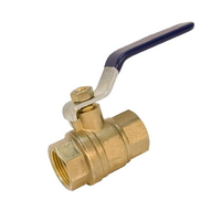FLOFLEX 1/2" NPT FEMALE X FEMALE, FULL PORT BALL VALVE, LEVER HANDLE, LEAD FREE